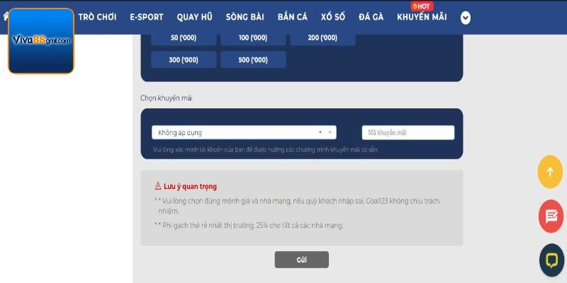 Nạp Tiền Viva88 - Cập Nhật Quy Định Và Hướng Dẫn Chi Tiết 3 Lưu ý dành cho hội viên nạp tiền tại sân chơi